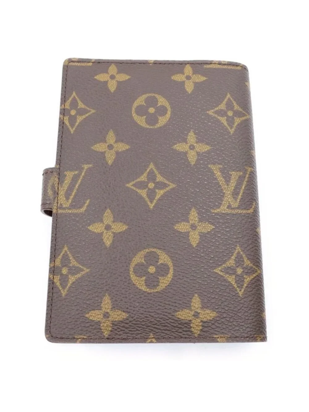 Louis Vuitton Monogram Agenda PM Leather Planner Cover M6 Brown